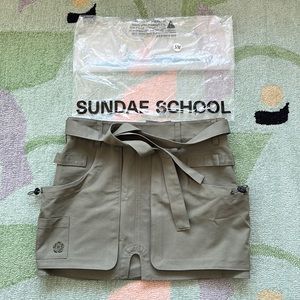 Sundae School Utility Apron Mini Skirt (S/M)
